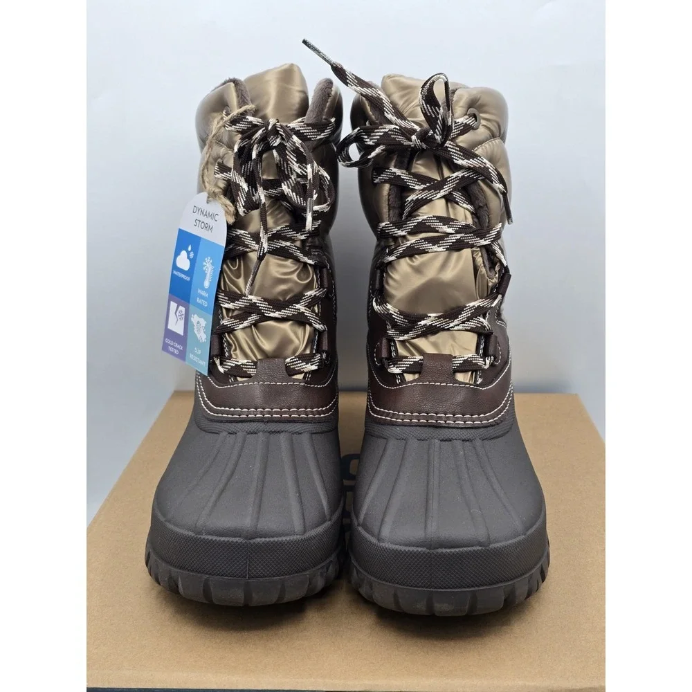 JBU by Jambu womens‎ Canyon Waterproof  Winter Boots Bronze Dark Brown - Sz 10 M